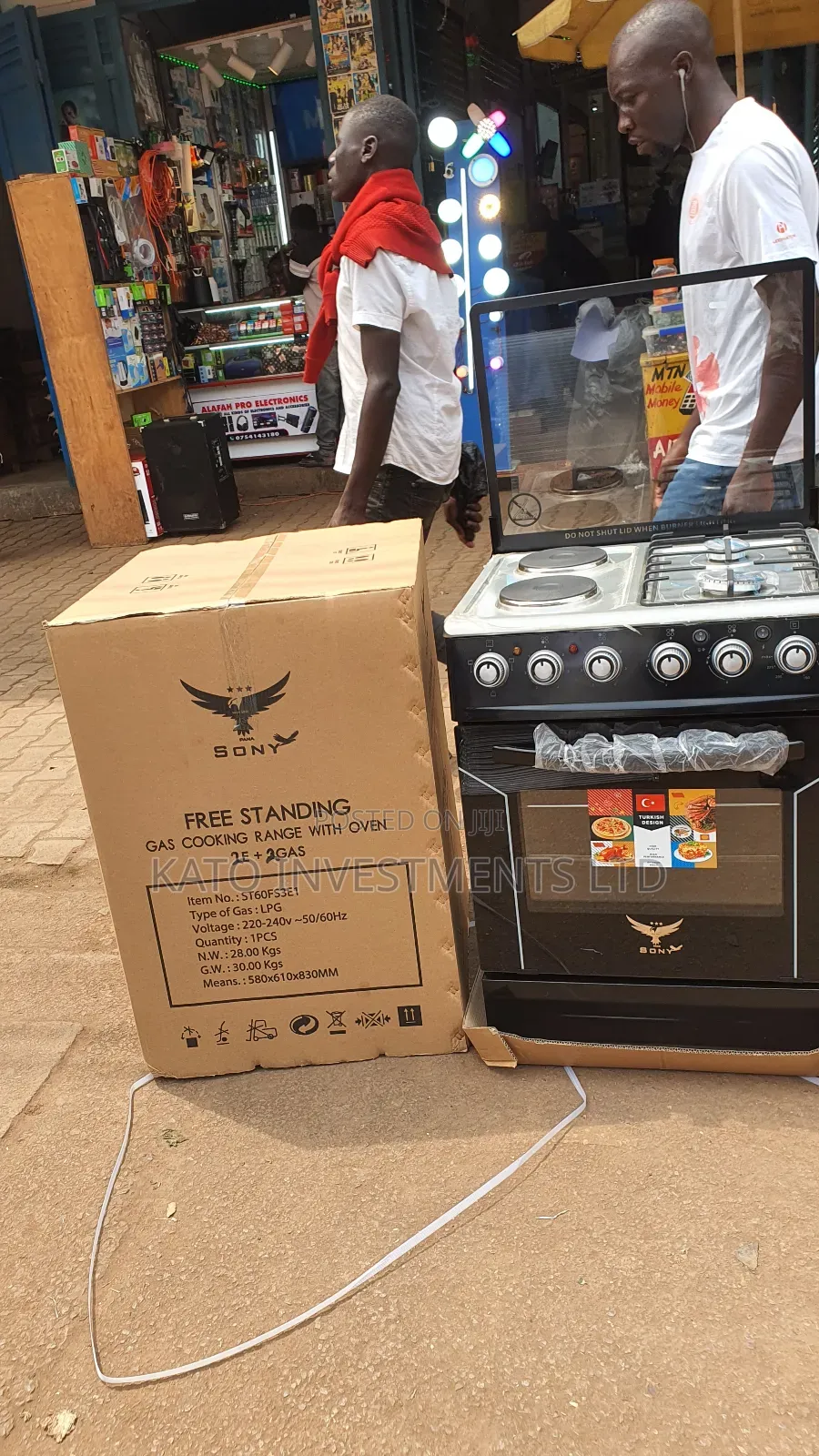 Sony 60 By 50 Size 2 + 2 Free Standing Gas Cooker With Electric Oven