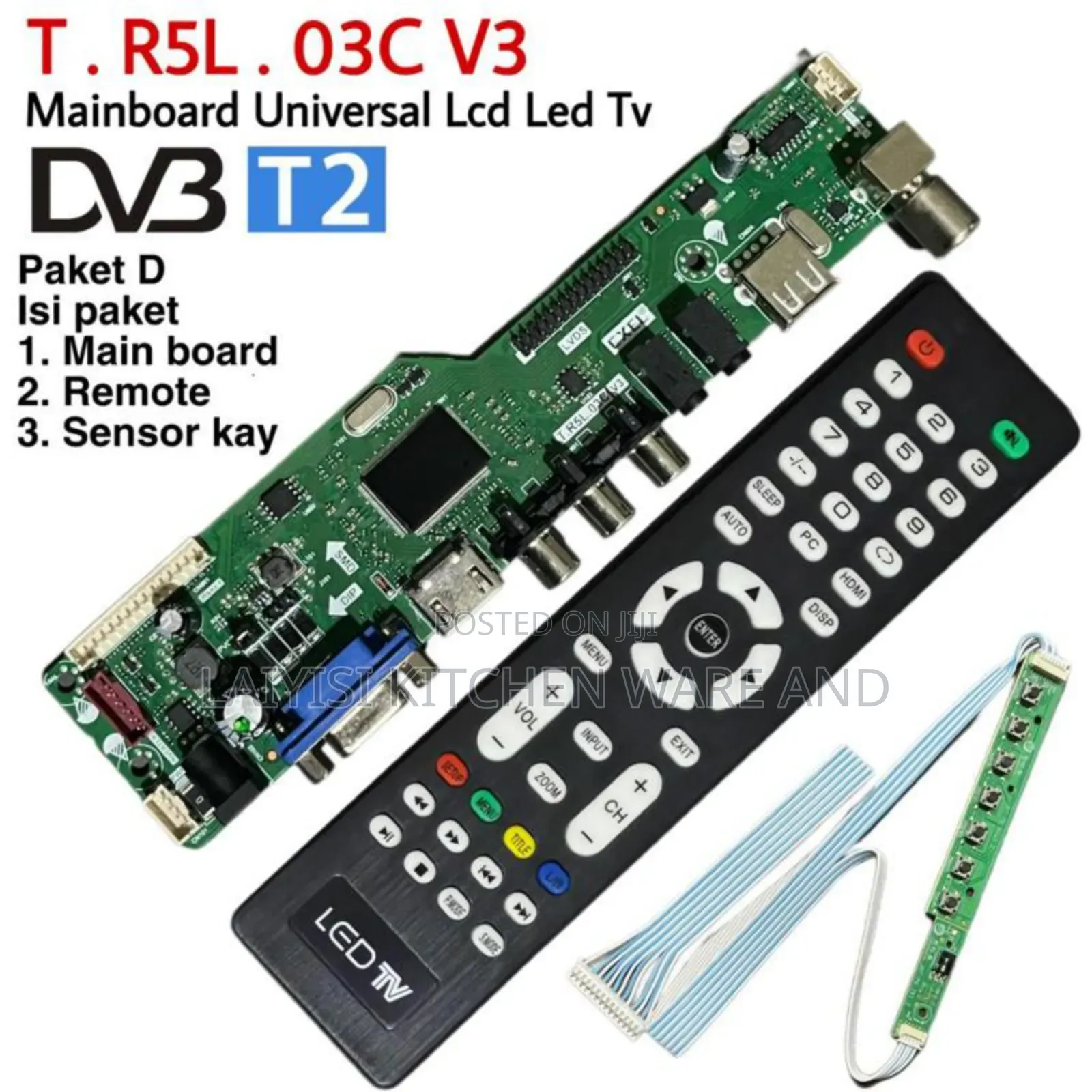 Tv Spare Parts Main Board Replacement With Remote For All Tv Sizes