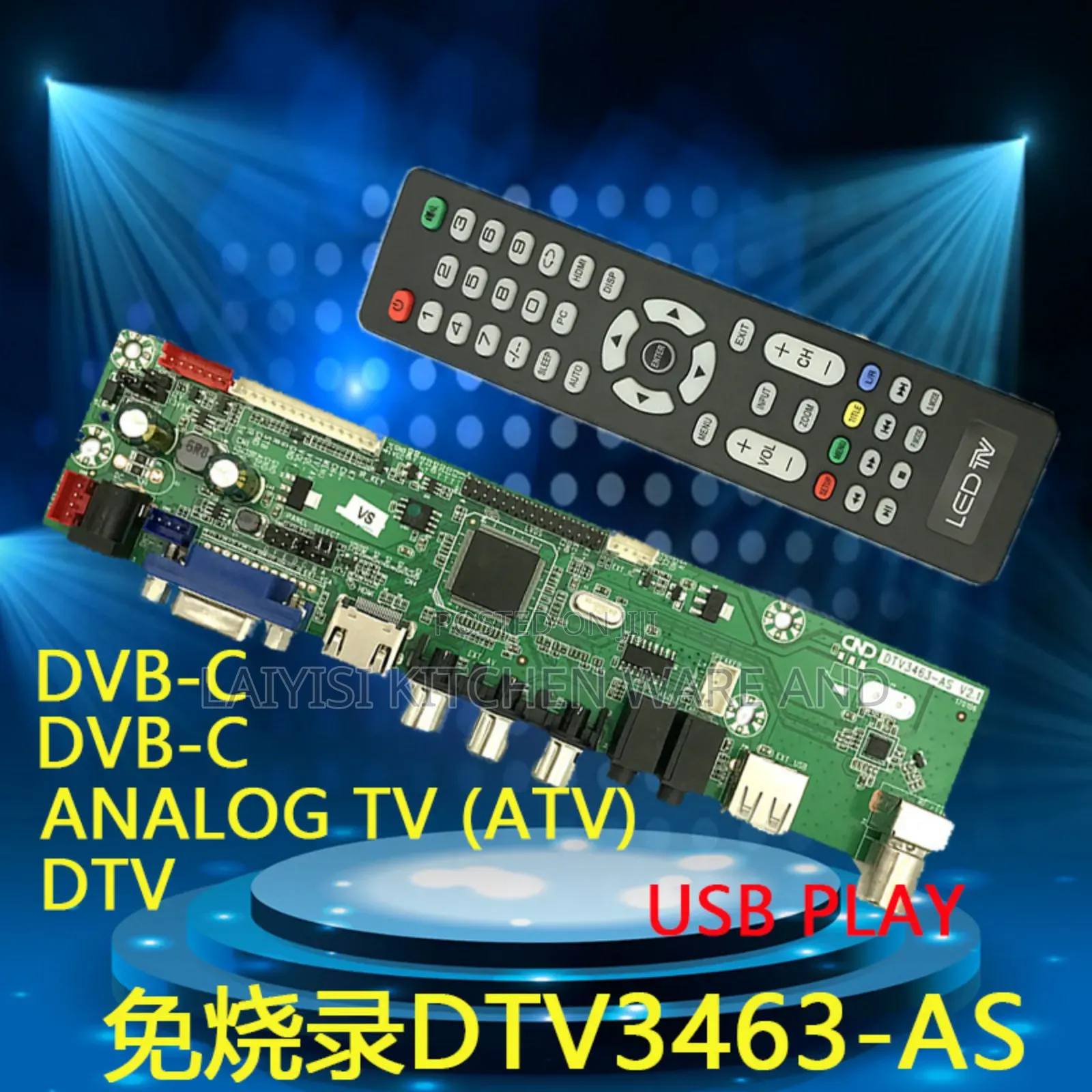 Tv Spare Parts Main Board Replacement With Remote For All Tv Sizes