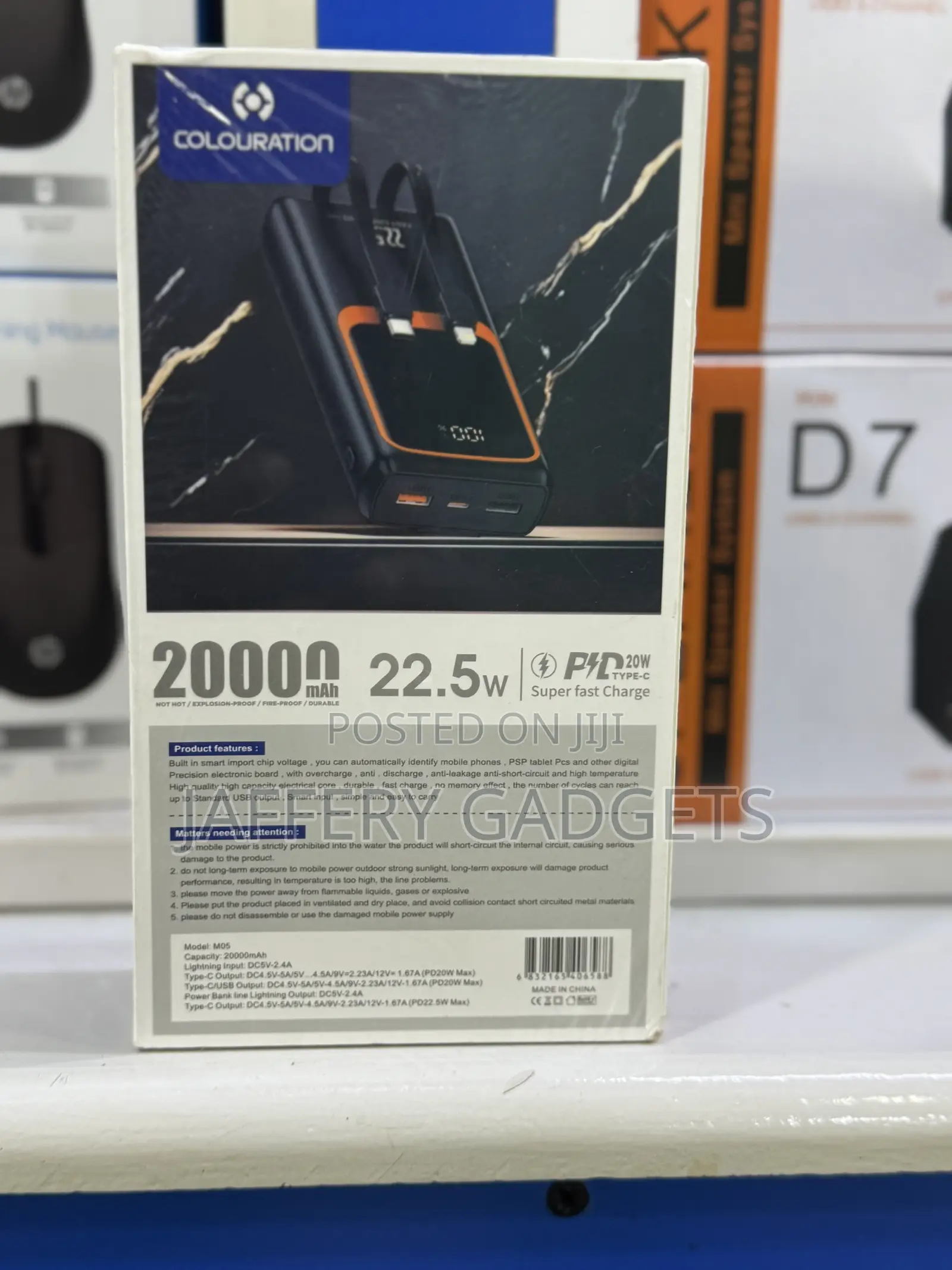 Colouration M05 20,000mah Power Bank (22.5w Super Fast Charging)
