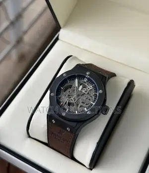 Mechanical Mens Hublot Leather Watches