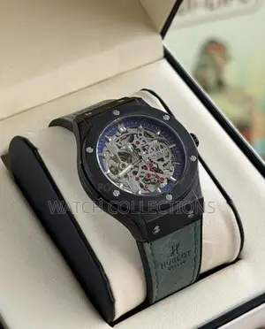 Mechanical Mens Hublot Leather Watches