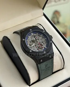 Mechanical Mens Hublot Leather Watches