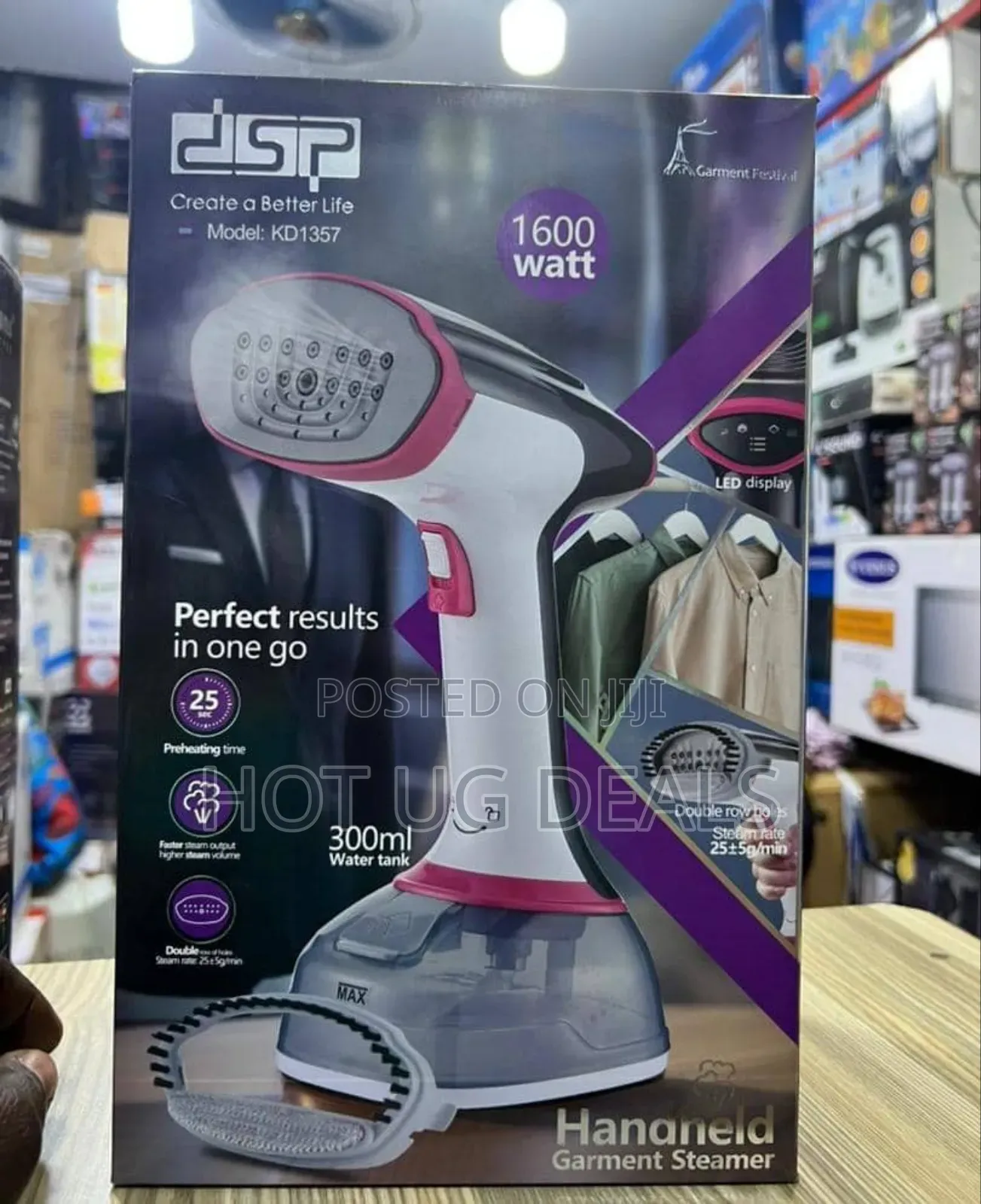 Dsp Kd1357 Handheld Garment Steamer.
