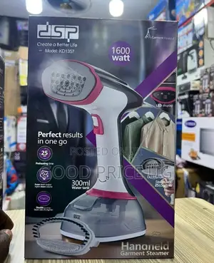 DSP Kd1357 Handheld Garment Steamer. With Digital Display