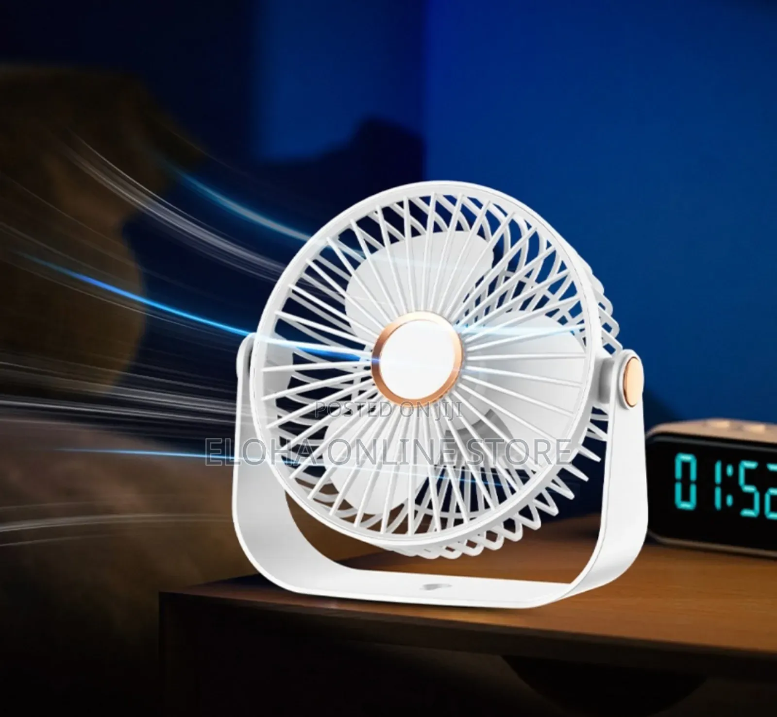 Usb Rechargeable Air Circulation Desk/ Wall-Mounted Fan
