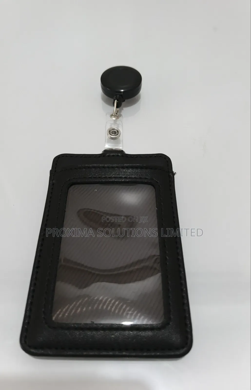 Genuine Leather Card Id Badge Holder – 3-Slot Professional Organizer