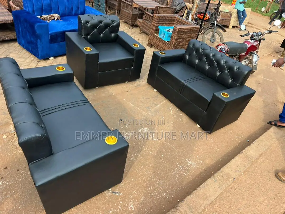2-Seater Leathered Sofaset