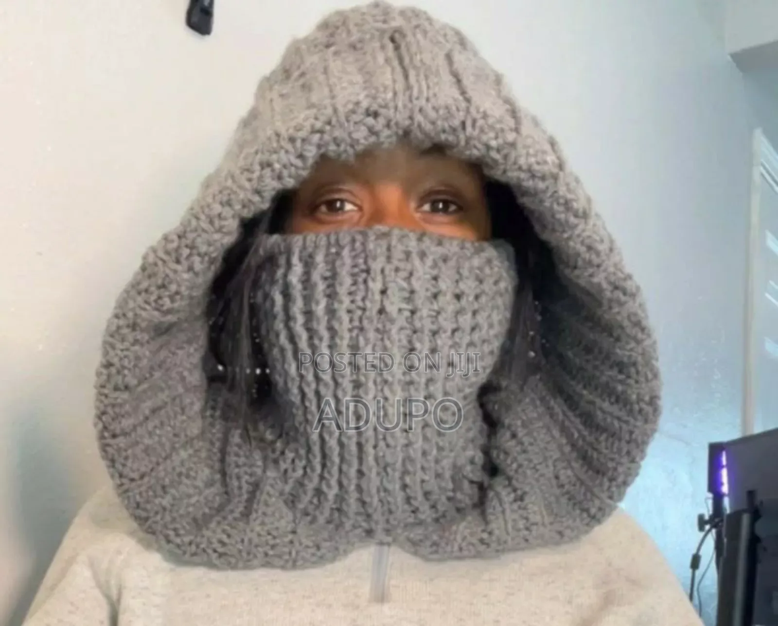 Crochet Scarf Hoodie