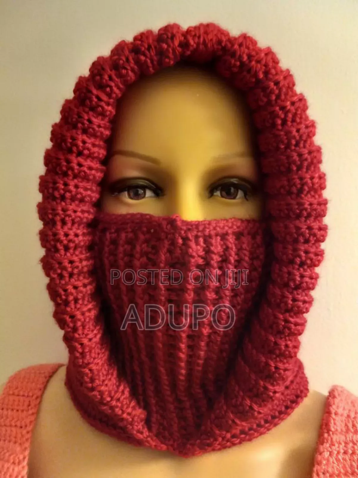Crochet Scarf Hoodie