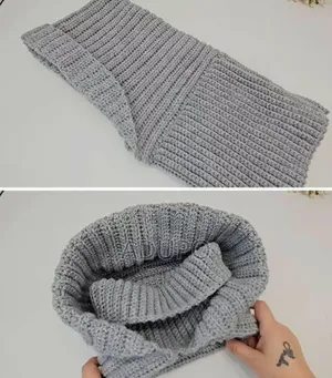 Crochet Scarf Hoodie