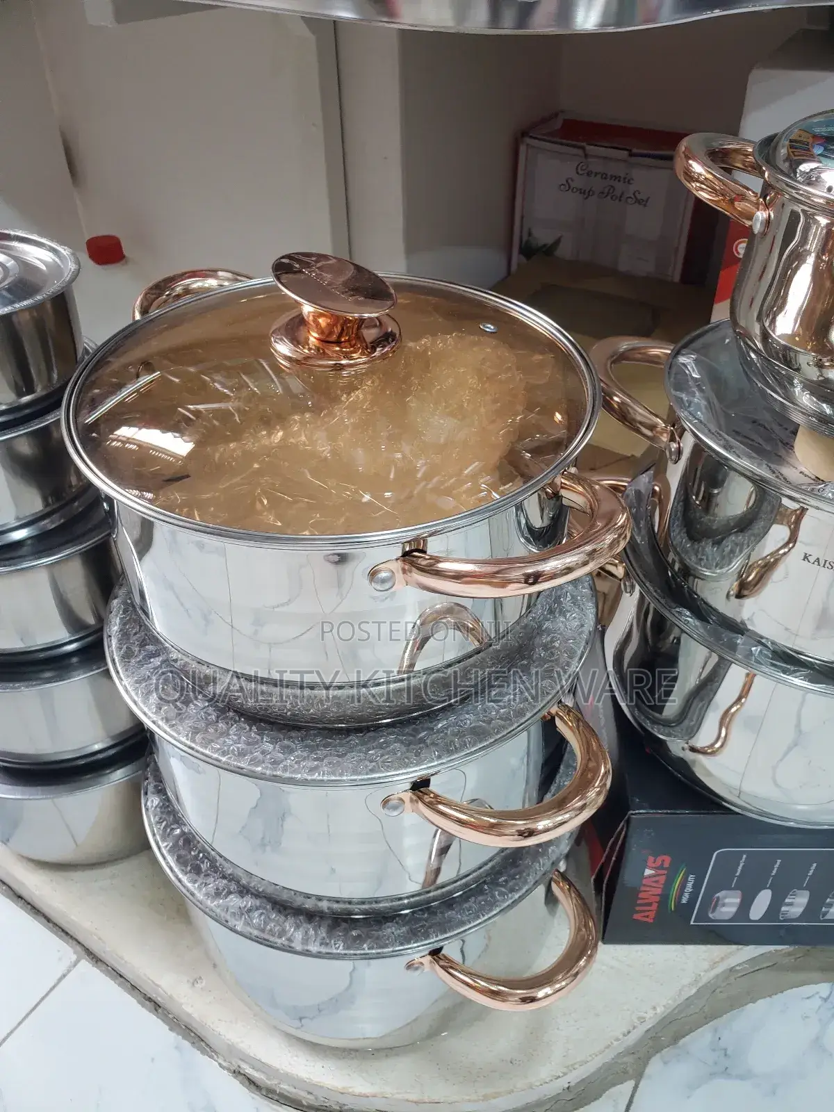 Heavy Wall Nonstick Stainless Pans