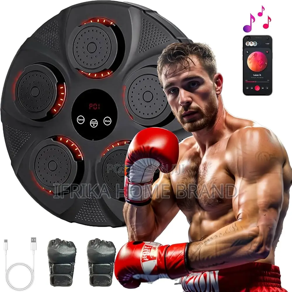Music Boxing Machine, Smart Bluetooth Wall-Mounted Punching Trainer