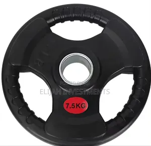 7.5 Kg (16 Lb) Rubber-Coated Olympic Weight Plate