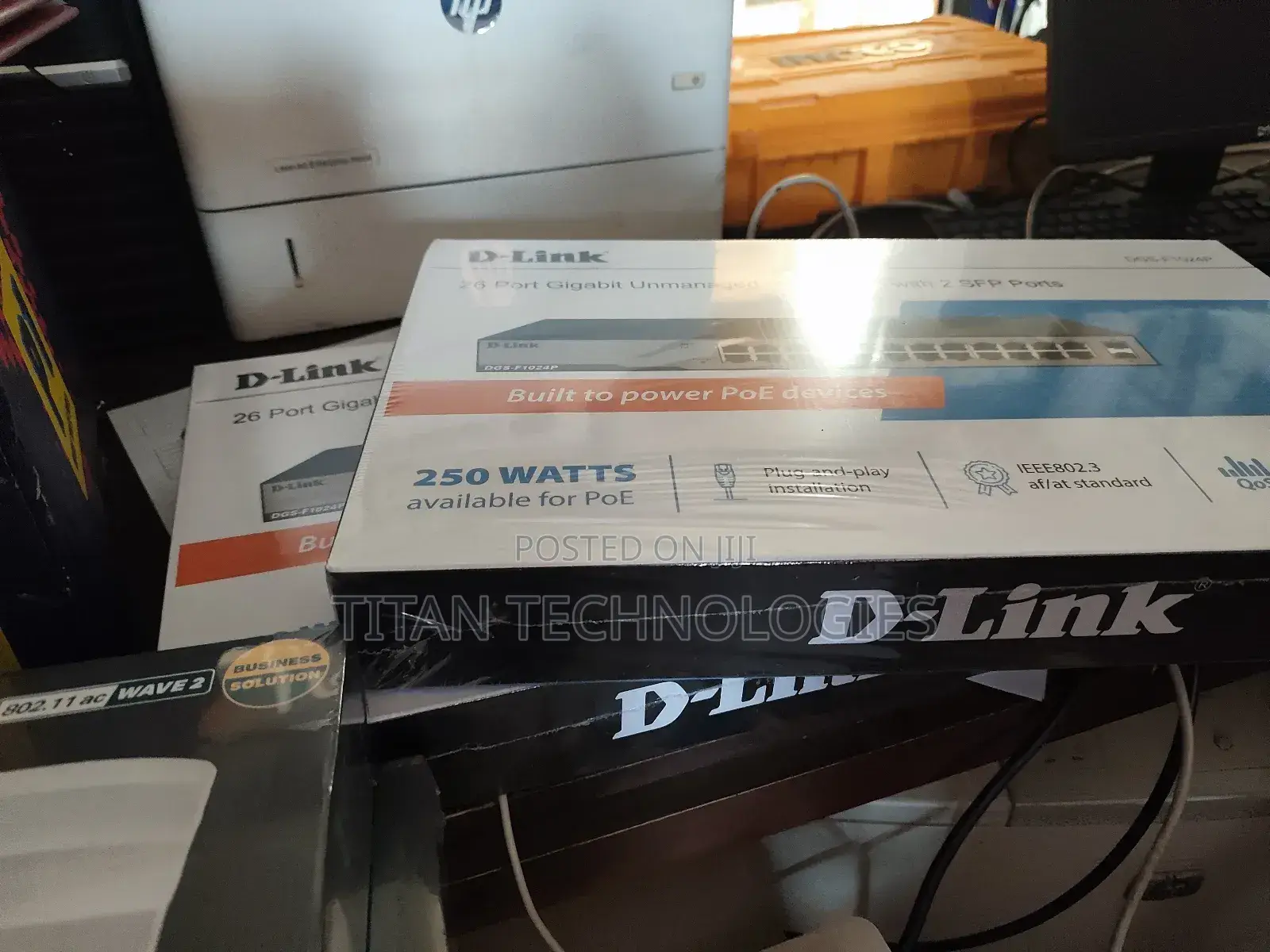 Dlink 24 Port Poe Gigabit Switch Unmanaged