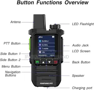 4g Lte Poc Radio Handheld Walkie Talkie Loud Horn 5000km