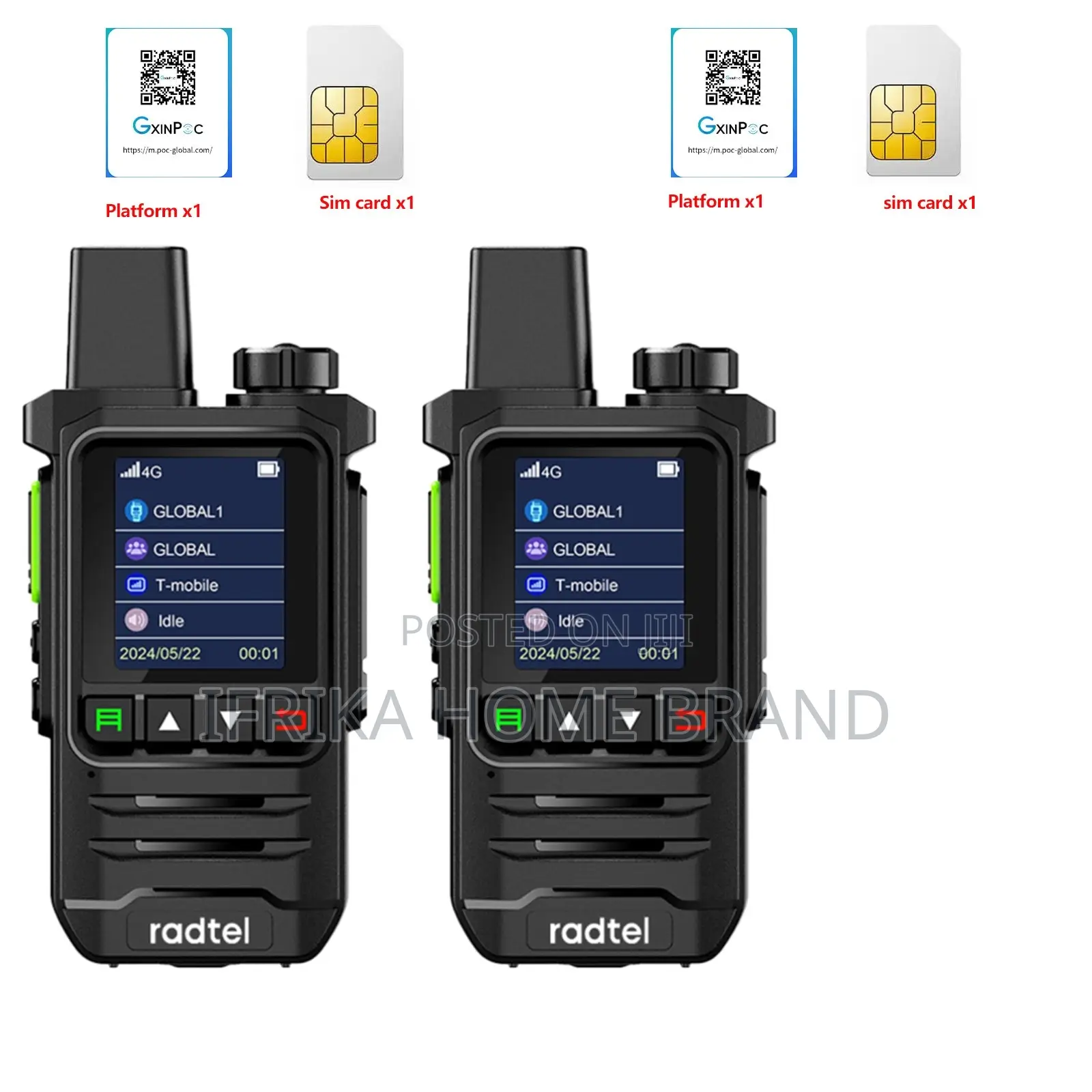 4g Lte Poc Radio Handheld Walkie Talkie Loud Horn 5000km