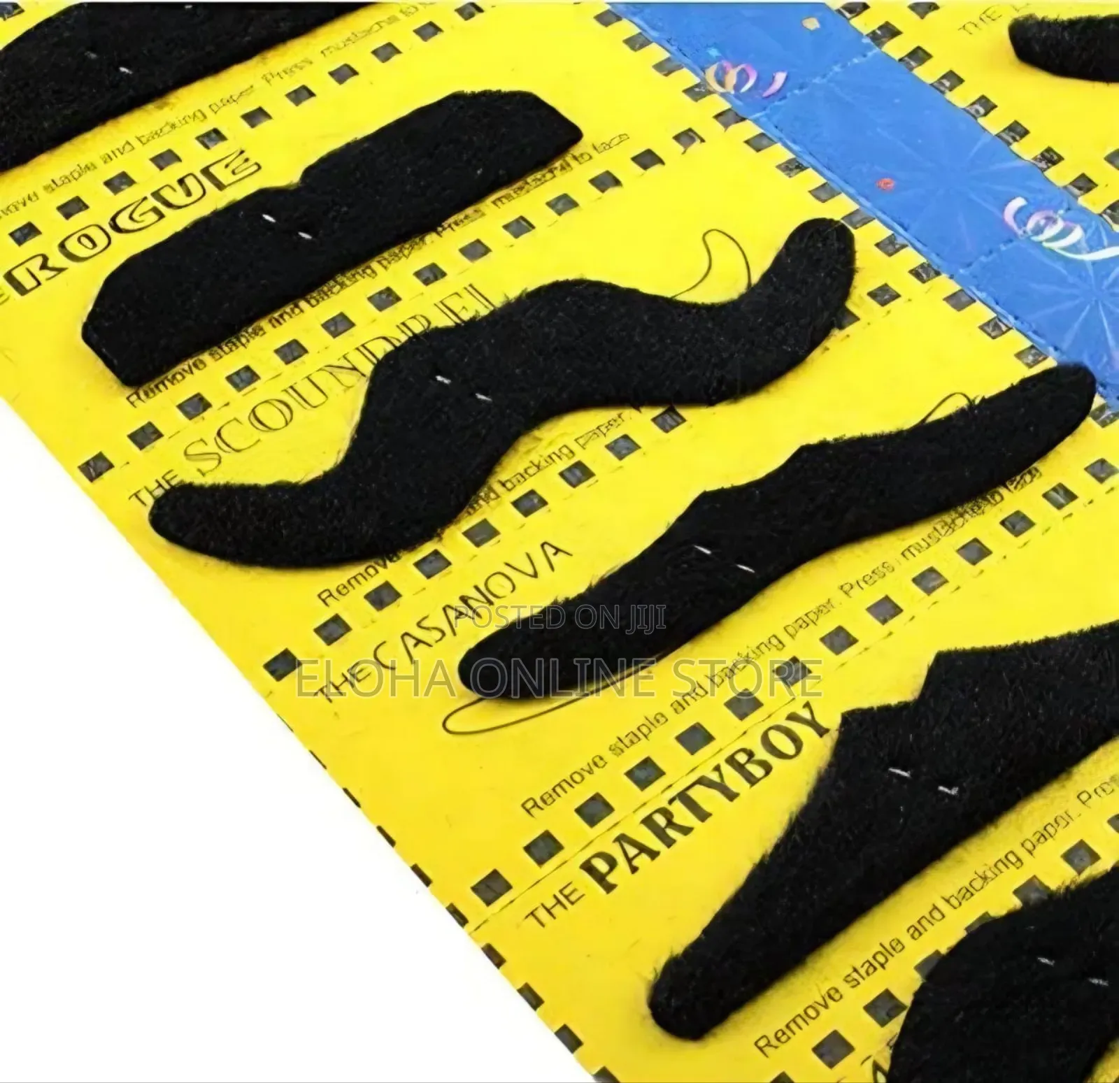 Self-Adhesive Fake Mustaches for Costume Parties and Events
