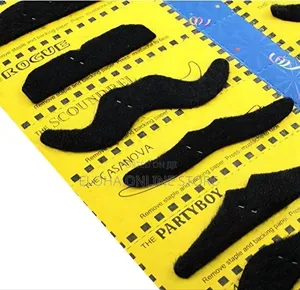 Self-Adhesive Fake Mustaches for Costume Parties and Events