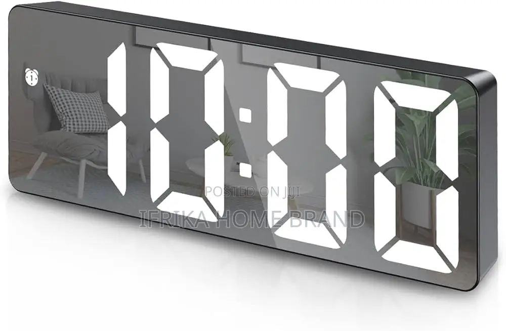 Digital Alarm Clock,Led Electronic Desktop Clock With ,Snooze Mode