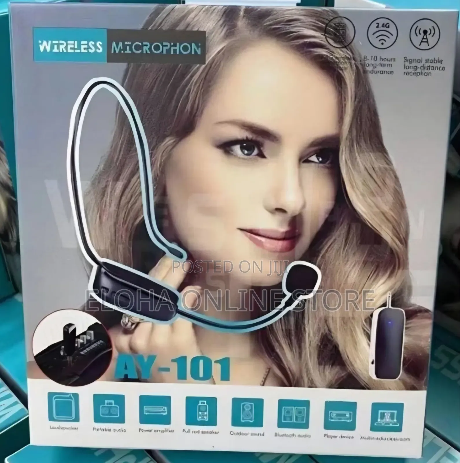Rechargeable Wireless Headset Microphone