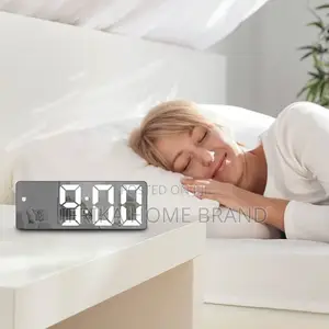 Digital Alarm Clock,Led Electronic Desktop Clock With ,Snooze Mode