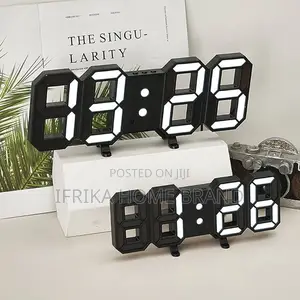 3d Digital Alarm Clock, Wall Led Number Time Alarm Clock