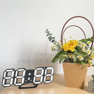 3d Digital Alarm Clock, Wall Led Number Time Alarm Clock
