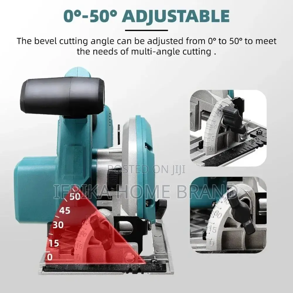 18v Cordless Brushless Circular Saw Single Hand Saw Cutting Machine