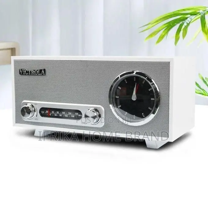 Victrola Bluetooth Clock Fm Radio