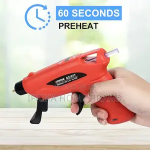 Rechargeable Cordless Hot Melt Glue Gun. Battery Powered
