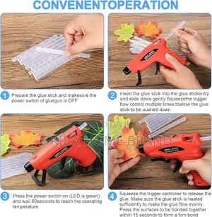 Rechargeable Cordless Hot Melt Glue Gun. Battery Powered