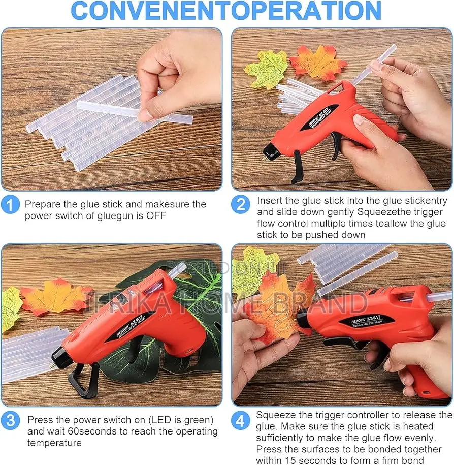 Rechargeable Cordless Hot Melt Glue Gun. Battery Powered