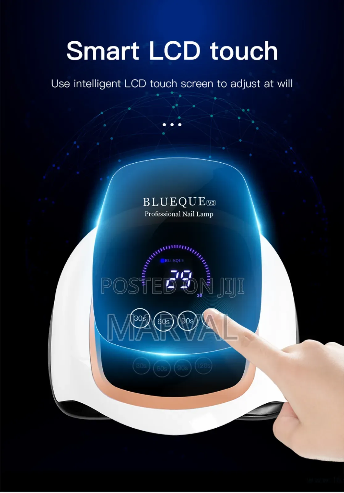 Pro Nail Uv Lamp With Motion Sensing LCD Display Gel Polish Dryer