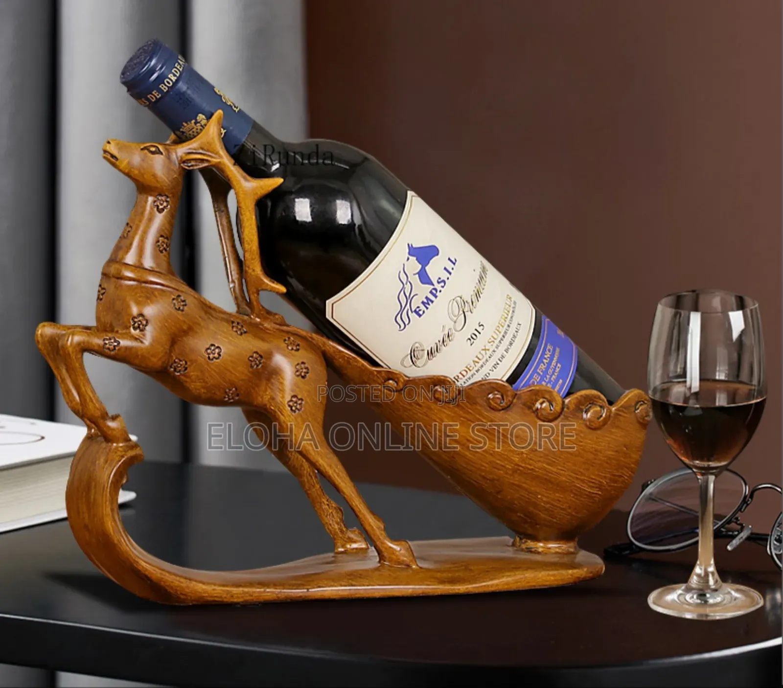 Deer-Shaped Wine Bottle Holder