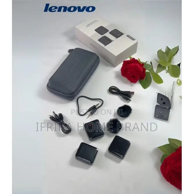 Lenovo Mc550 Wireless Clip Microphone Dual Transmitters,
