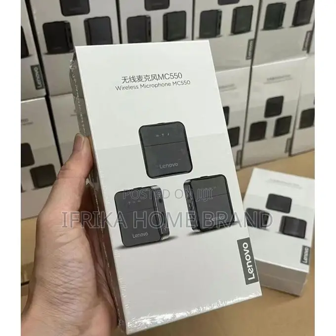Lenovo Mc550 Wireless Clip Microphone Dual Transmitters,