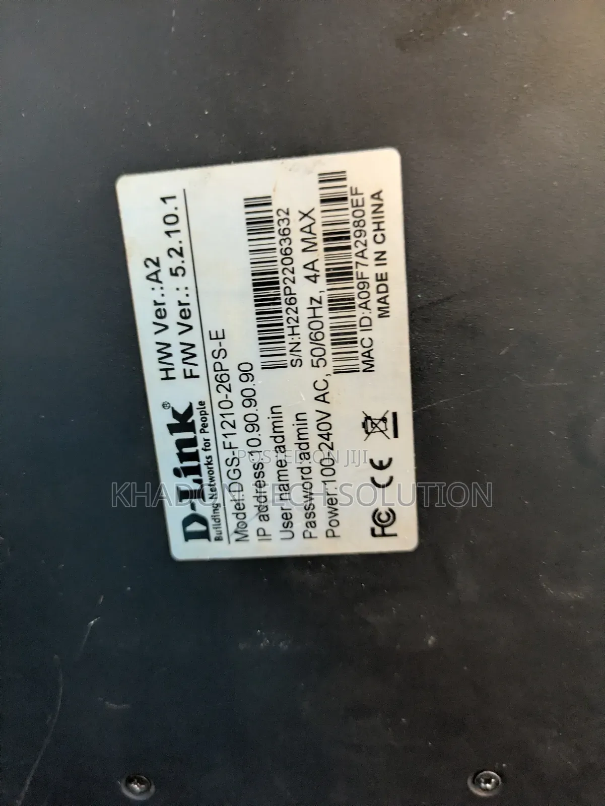 D-Link DGS-F1210-26ps-E 26-Port Gigabit Smart Managed Poe+ Switch 250