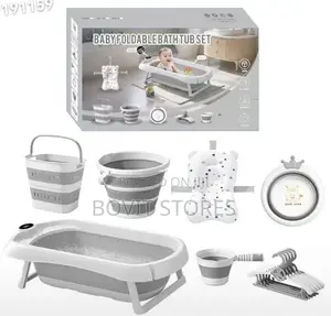 Baby Foldable Bathtub Set