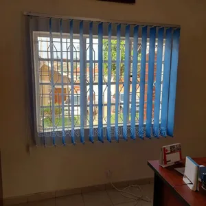 Vertical Blinds Used in Office Windows Available in Blue Colours