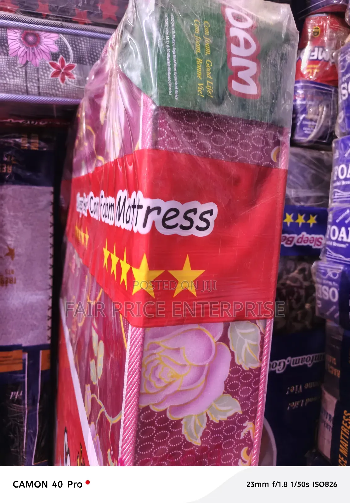 6x6 By6 Inche. Mattress Comfoam Super Density Sealed Cover