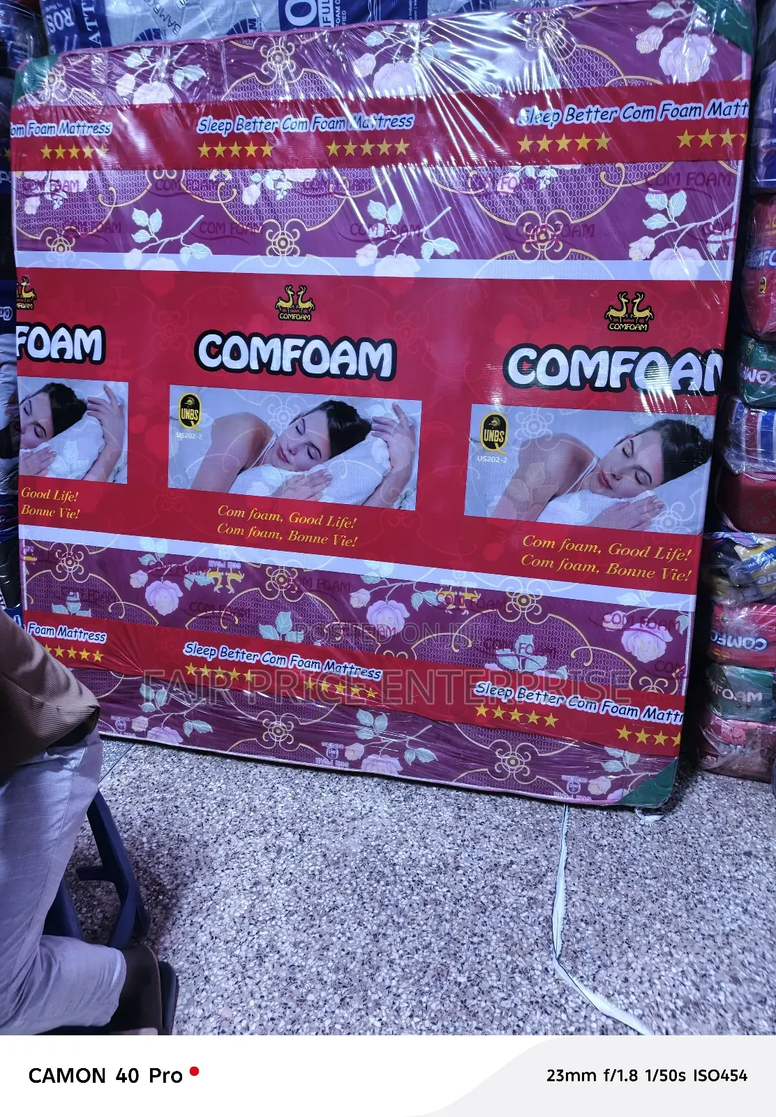 6x6 By6 Inche. Comfoam Mattresses