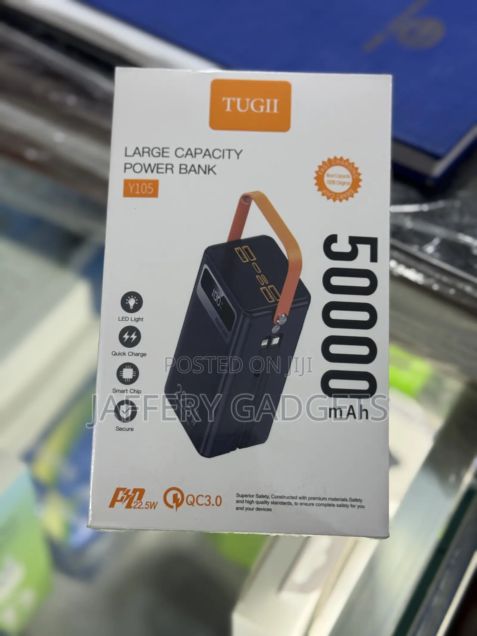 Tugii Y105 50,000mah Power Bank – 22.5w Super Fast Charging
