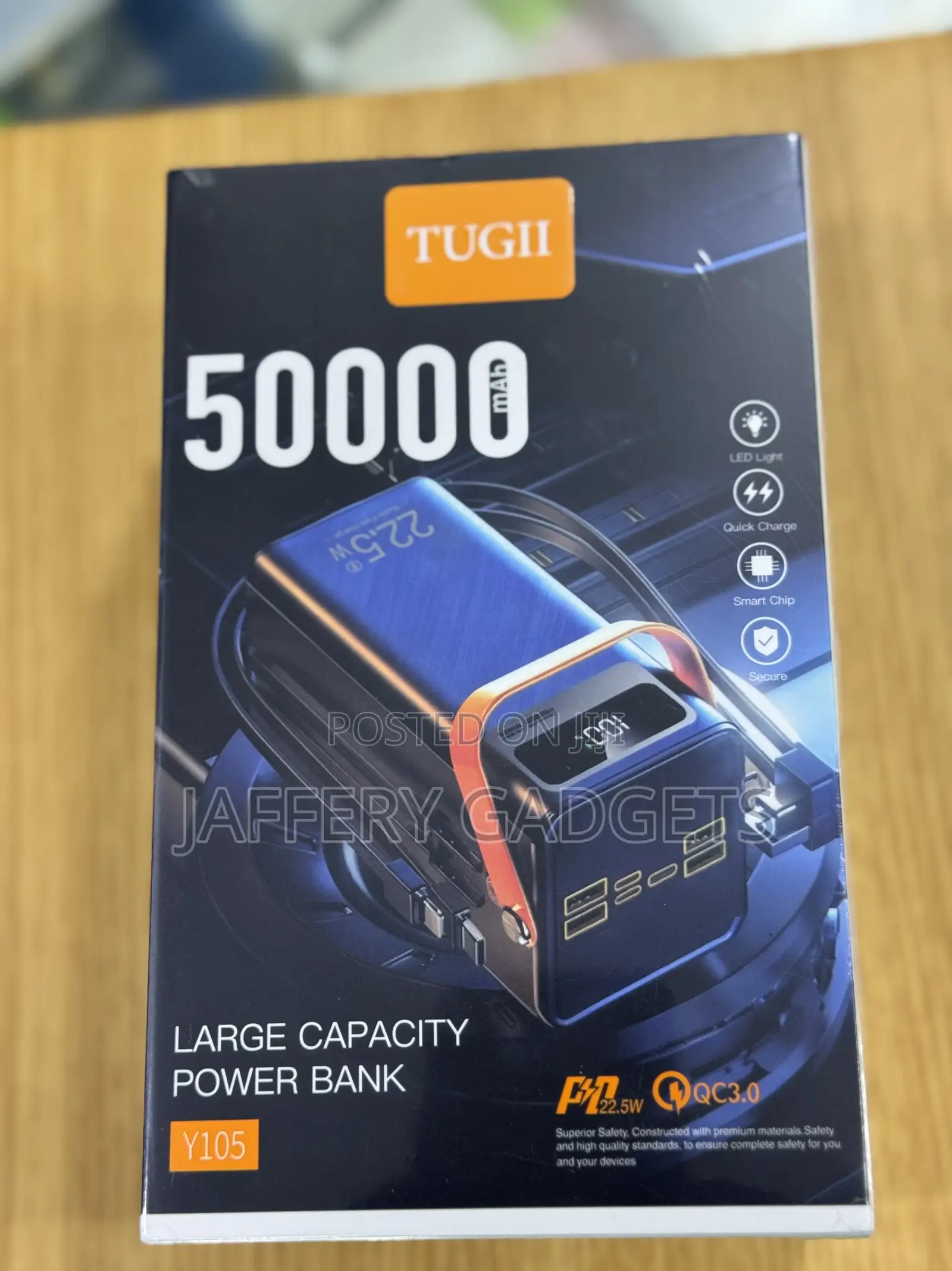 Tugii Y105 50,000mah Power Bank – 22.5w Super Fast Charging