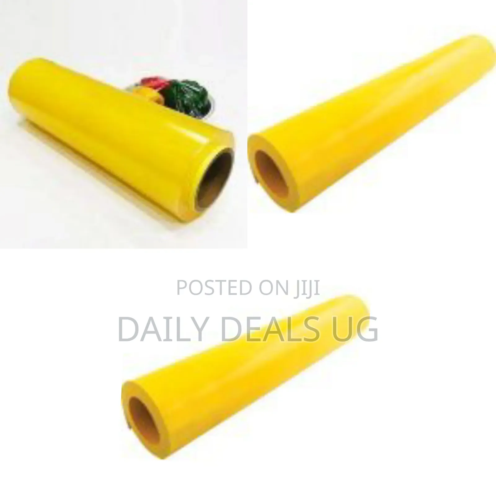 A Roll of Yellow Cling Film