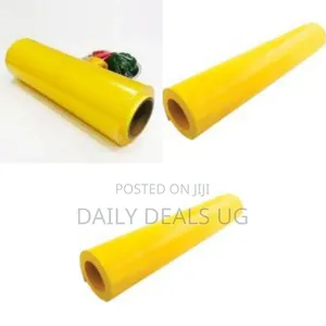 A Roll of Yellow Cling Film
