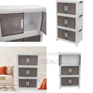 Stackable Multi-Tier Storage Cabinet - Multicolor