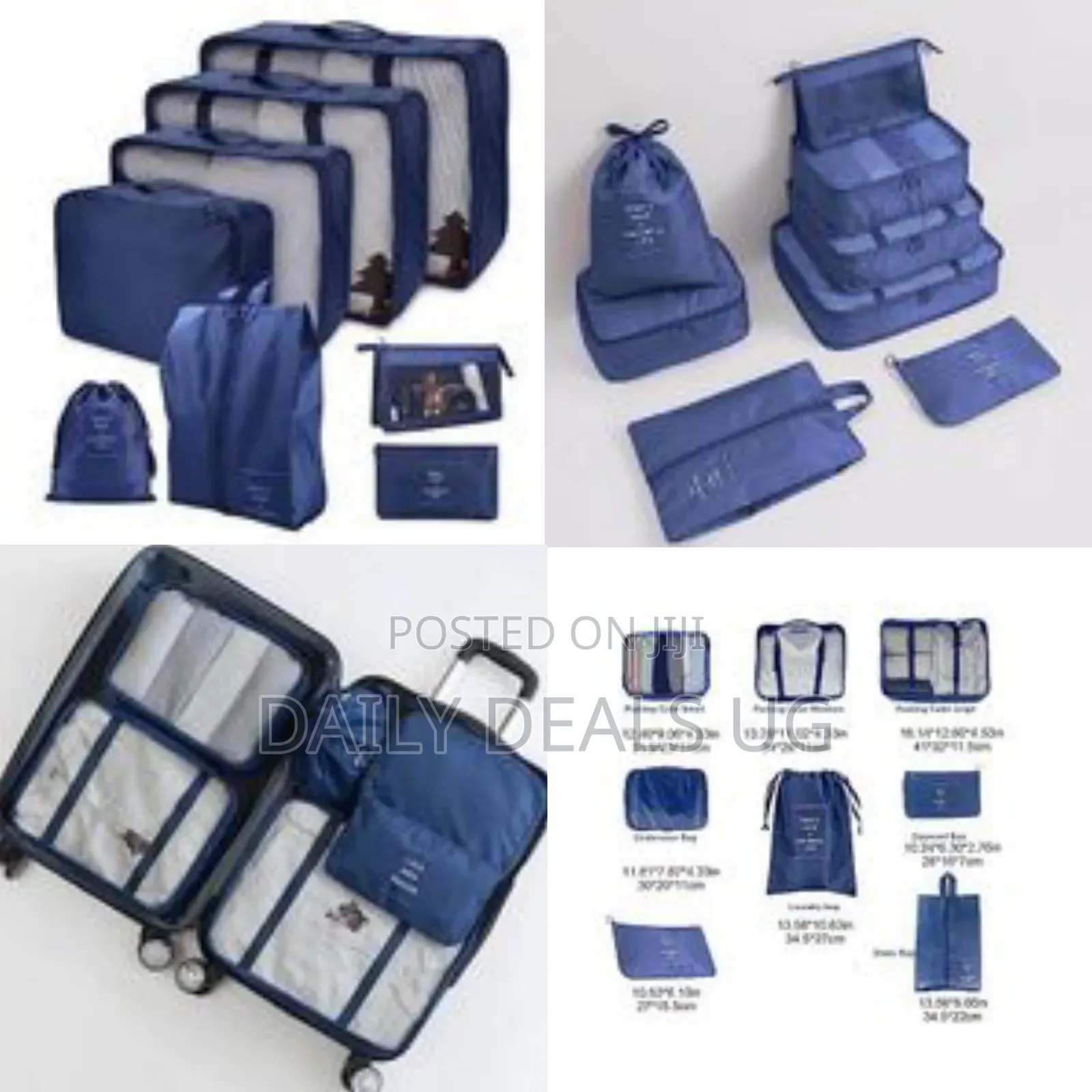 Travel Packing Organizer Set - Multicolor