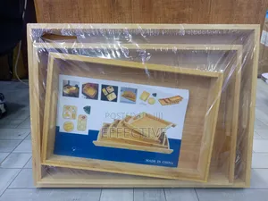 Natural Bamboo Serving Trays.