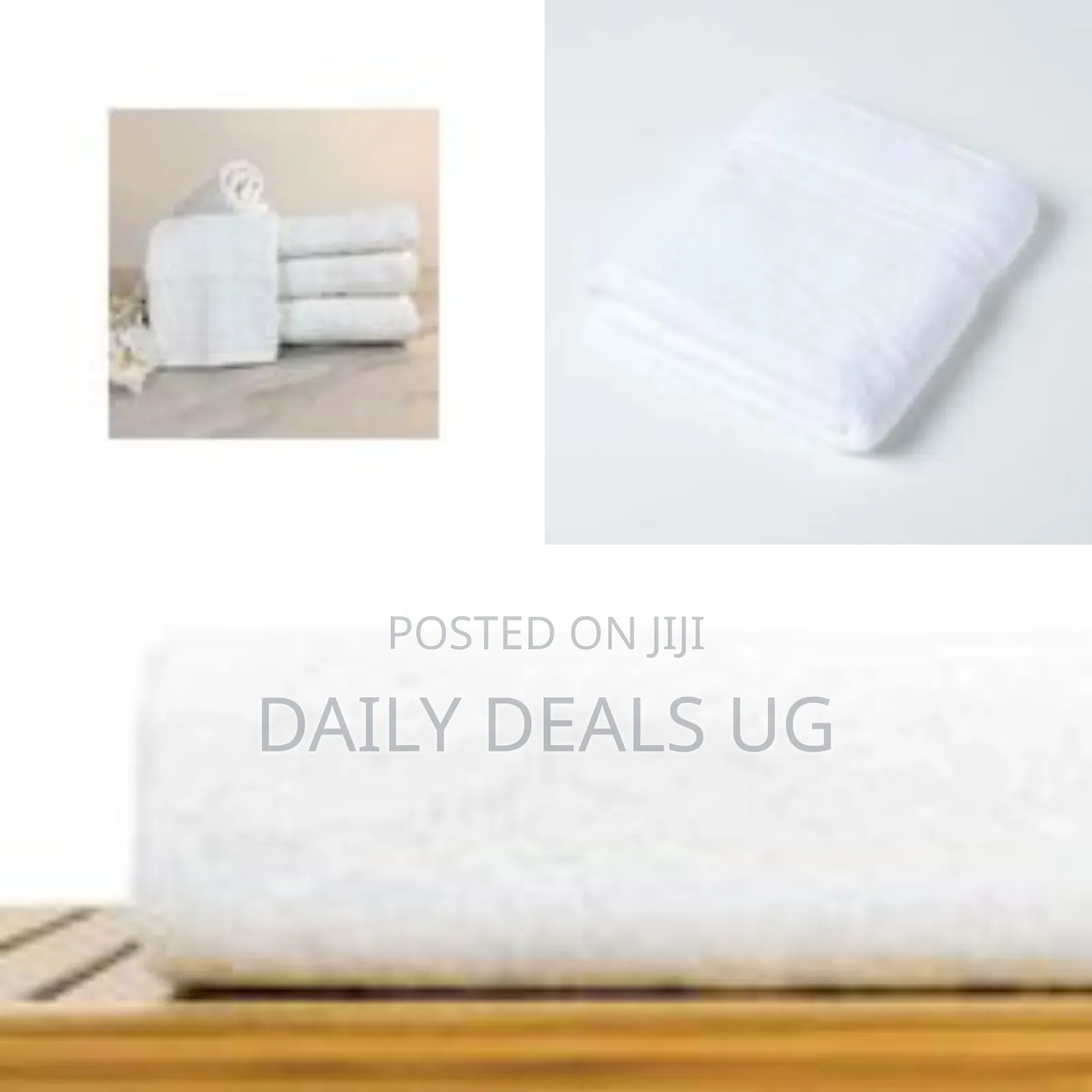 12-Piece Set of Luxurious White Hand / Face Towels - White